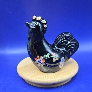Fenton Lenox Exclusive Midnight The Little Rooster Figurine